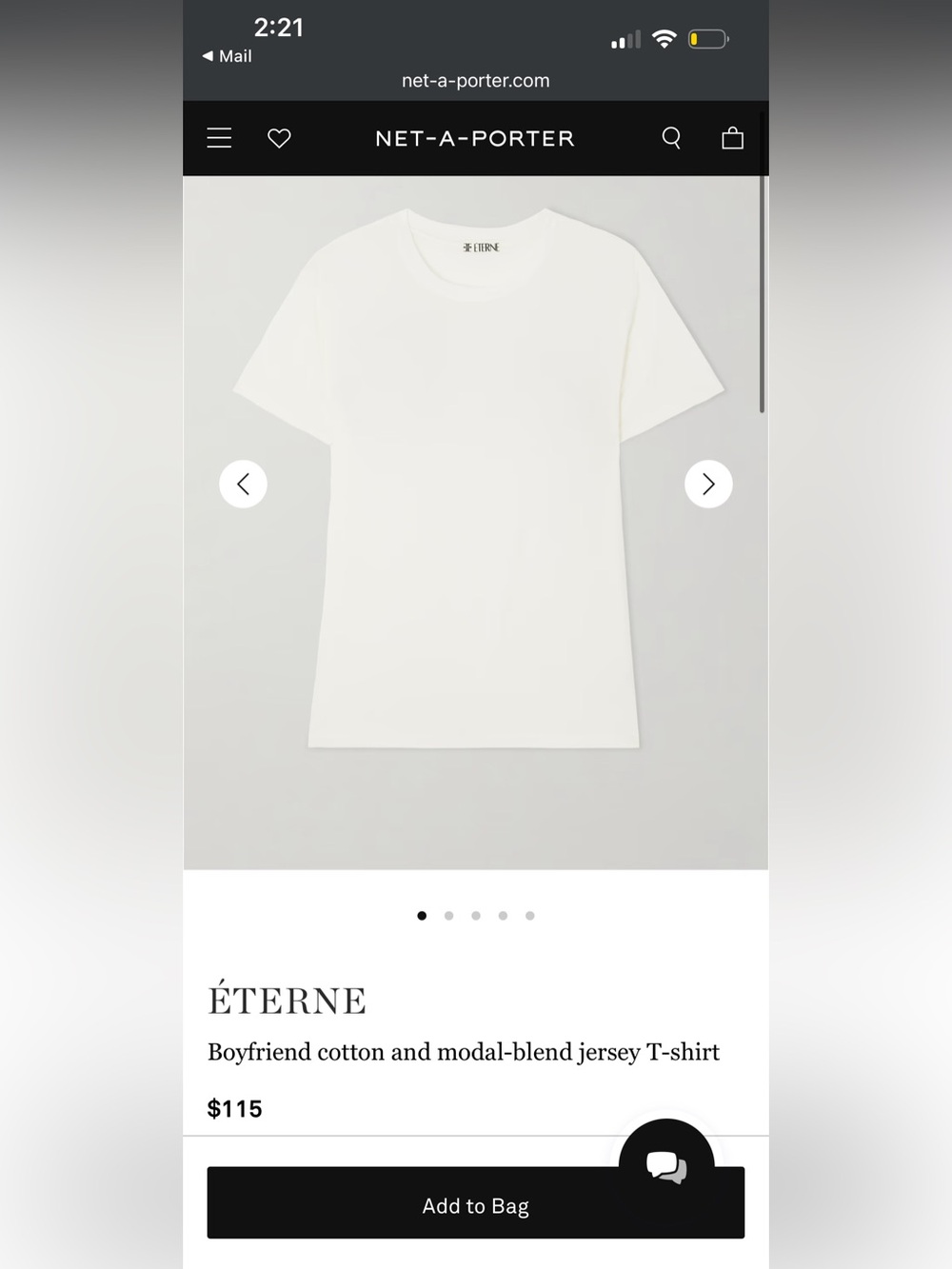 ÉTERNE Boyfriend cotton and modal-blend jersey T-shirt